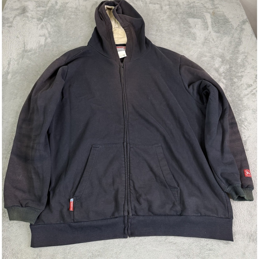 Benchmark Flame Resistant Full Zip Hoodie Men's Size 2XL Black